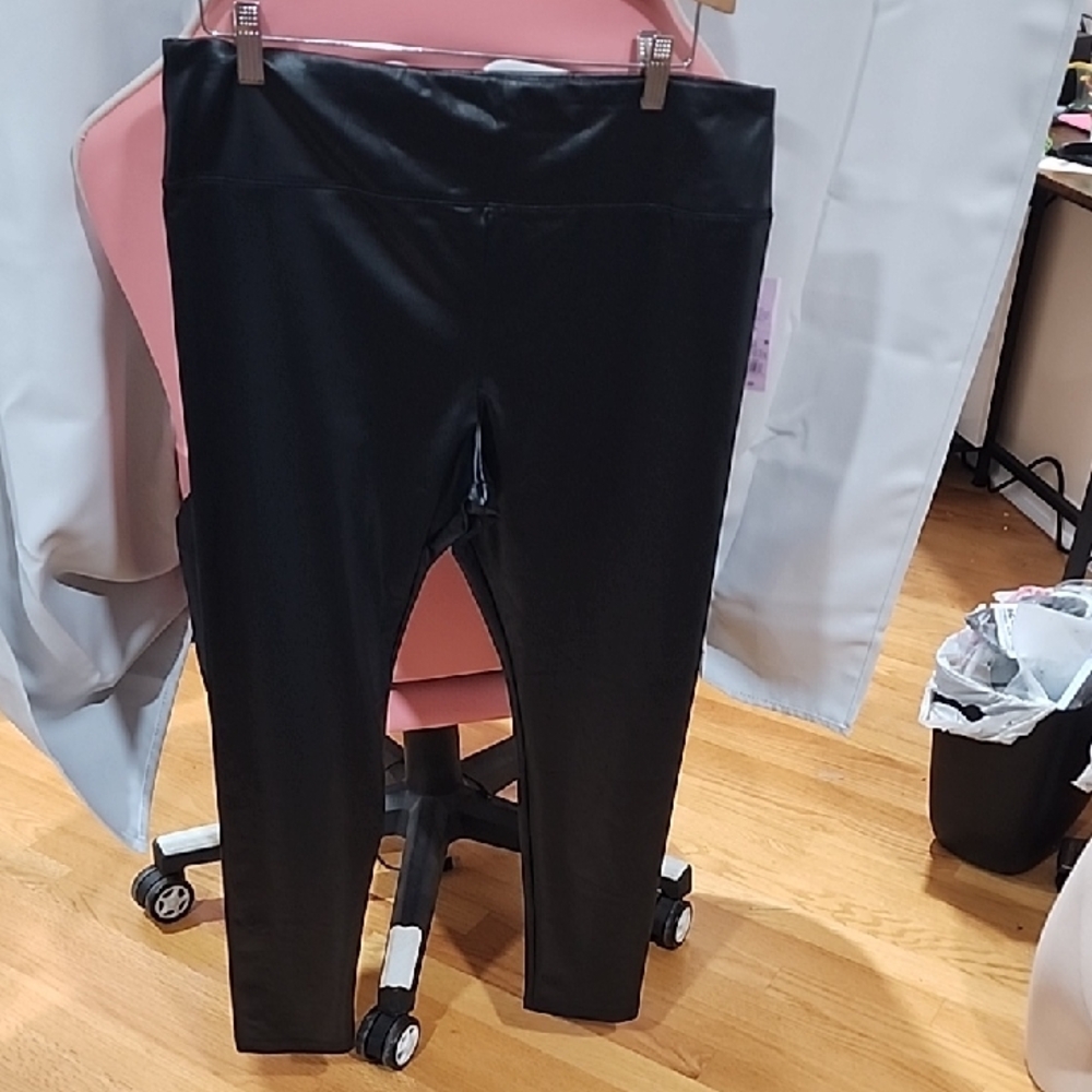 Wild Fable Shiny Black Kids Leggings